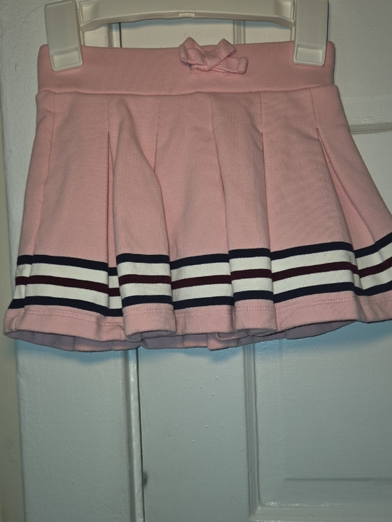 Gymboree Other - Gymboree Light Pink Pleated Skort with Navy and White Stripes